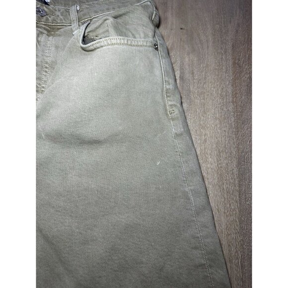 Citizens of Humanity Lyra Wide Leg Crop Raw Hem In Porcini Tan Size 28 - Picture 9 of 12